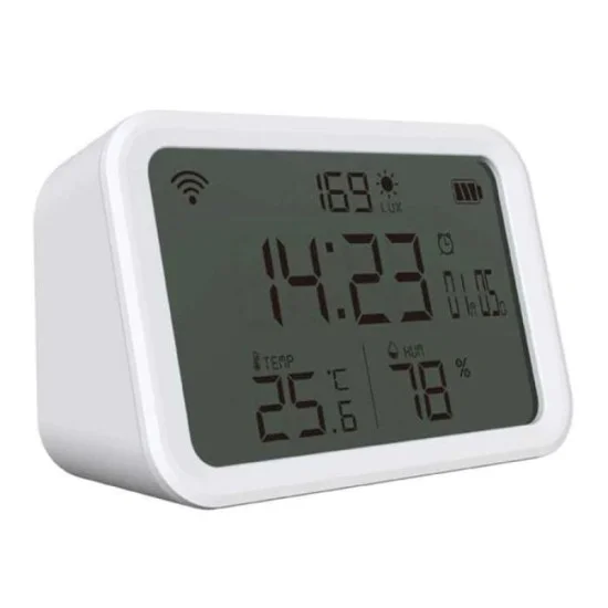 Porodo Lifestyle WiFi Smart Clock Ambience Sensor - White